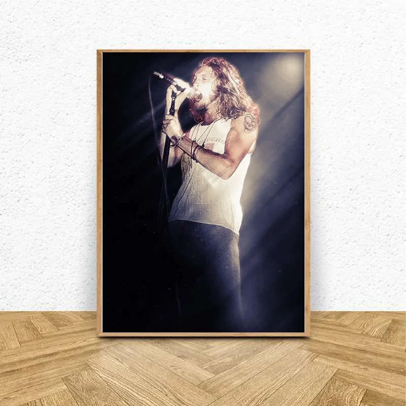 

Layne Staley Music Star Art Canvas Poster Pictures for Living Room