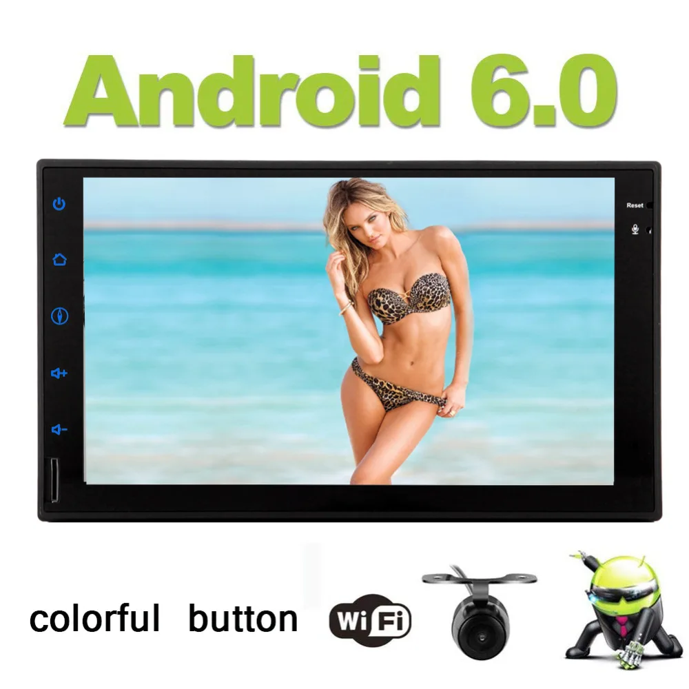 Автомагнитола с GPS навигацией Bluetooth MP5 AUX USB MP3 USB/SD 7 дюймов Android 6 0|Автомобильные
