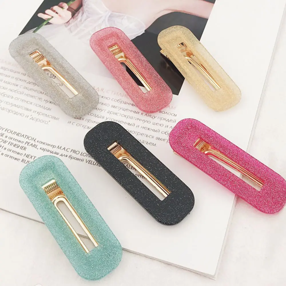 

Women Girl Korean Hair Pins Geometric Acrylic Hair Clips Hairpin Hair Accessories Barrette Wholesale