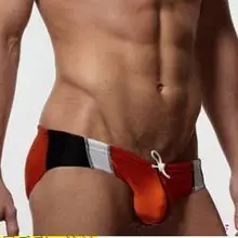 Индивидуальный заказ BOYTHOR бренд мужской костюм красный черный треугольник плавки сексуальные с низкой талией три-ди мужчин sional