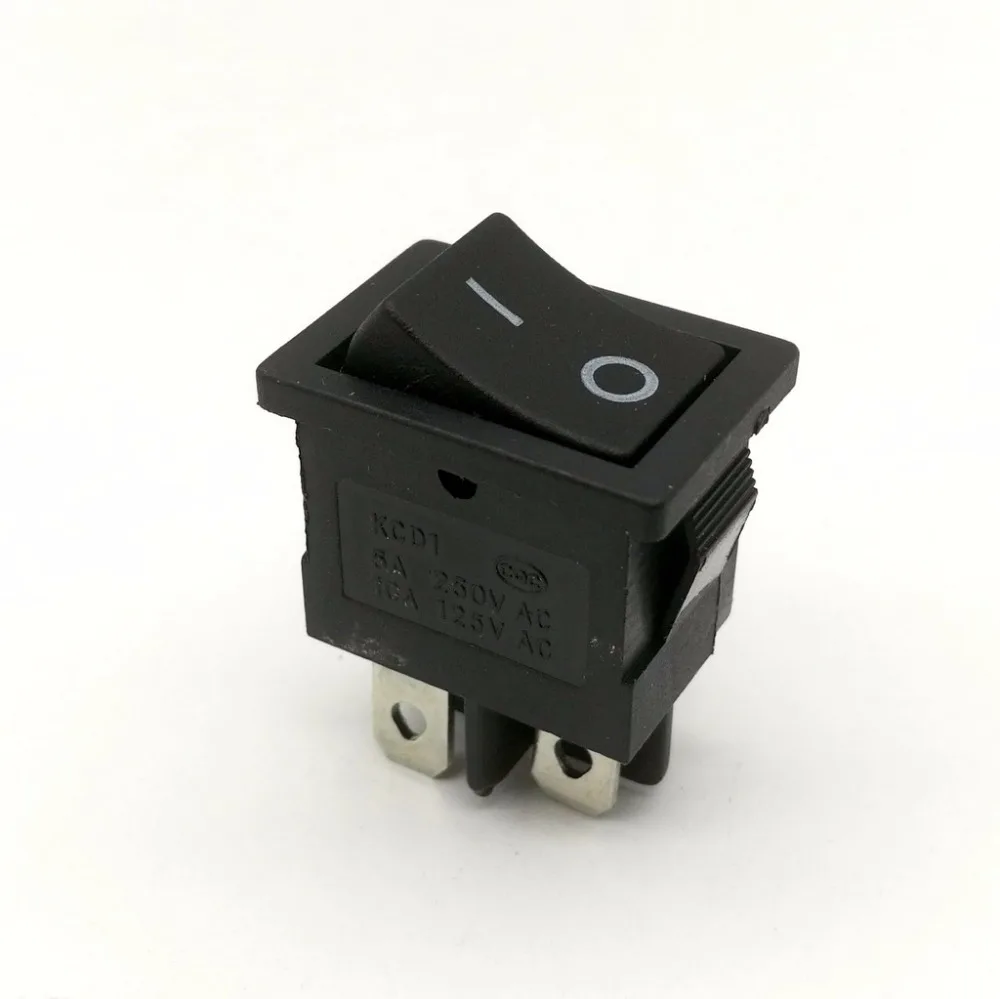 5 шт./лот KCD SPST 4PIN 13x19 мм защелкивающееся положение выключателя оснастка для лодки