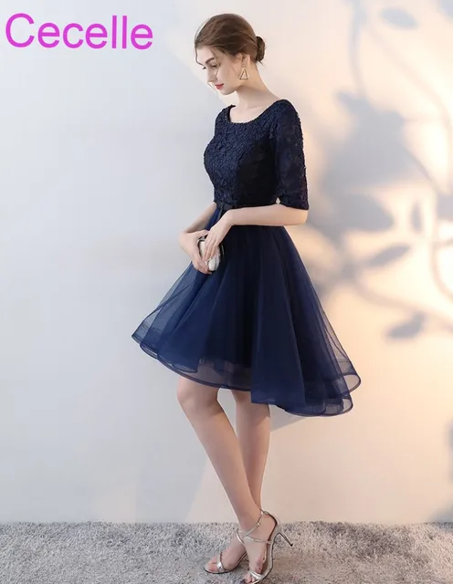 navy blue short frock
