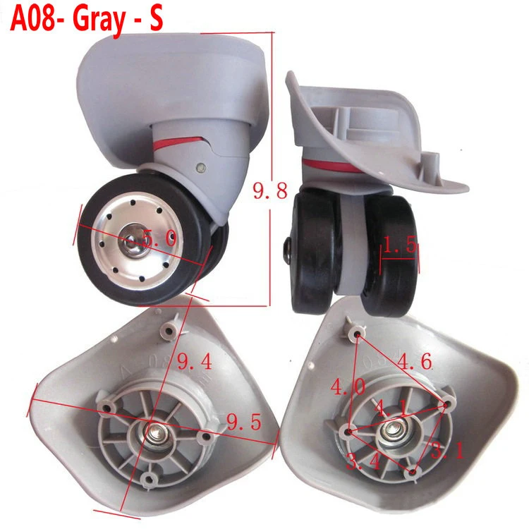 Багажные Колеса Чемодан Замена для ремонта ручной Спиннер чемоданные колесики колеса запчасти Тележка Замена резиновый A08-DKL