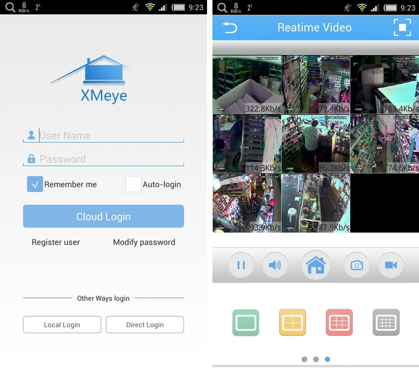 DVR NVR App view