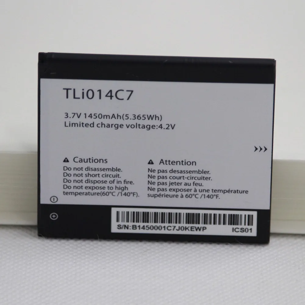 10 шт./лот 1450 мАч TLi014C7 аккумулятор для телефона Alcatel One Touch Pixi First 4024D 4 0 дюйма