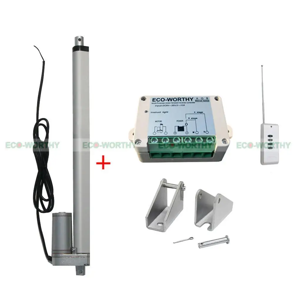

12V 330lbs 12" Linear Actuator Motor & Wireless Control Kit for Electric Medical