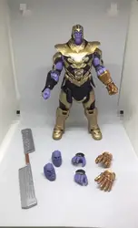 Аниме 18 см SHF Thanos Marvel Star Thanos Final batch черная Widow передвижная, ПВХ фигурка, Игрушечная модель подарок