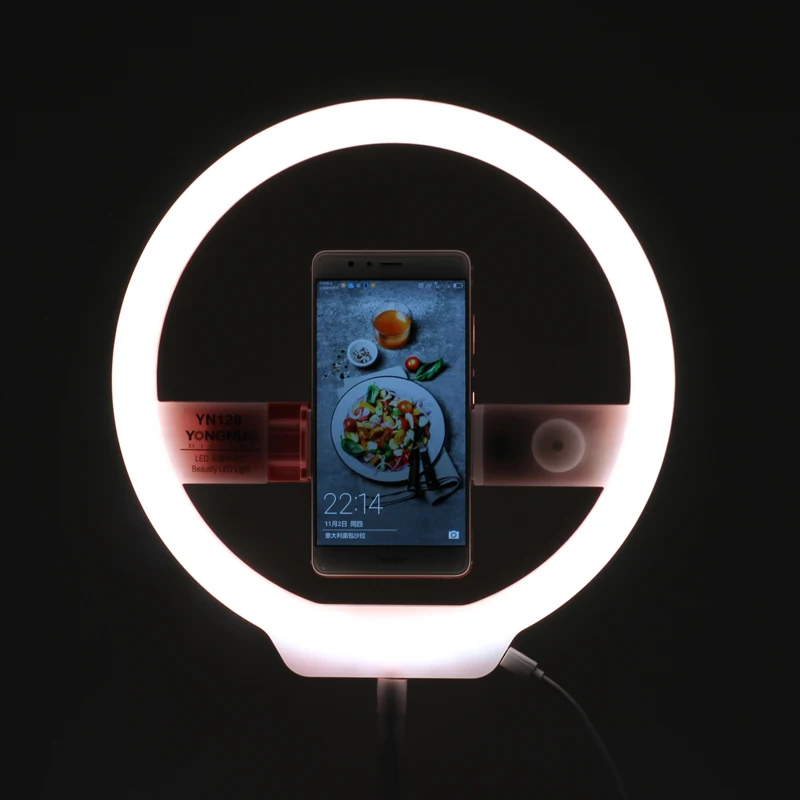 YONGNUO YN128 портативное кольцо для фотосъемки биколор красивый светодиодный свет DSLR