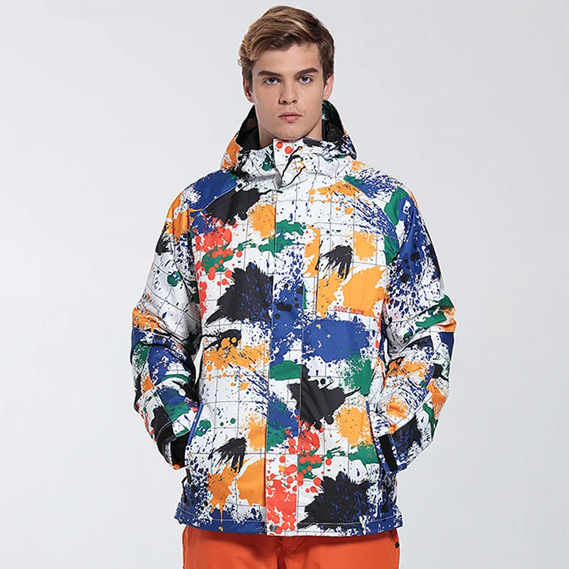 Gsou invierno chaquetas de esquí hombres chaqueta de snowboard esquí trajes de nieve chaqueta esqui hombre Veste ski Homme ropa de esquí Lobo