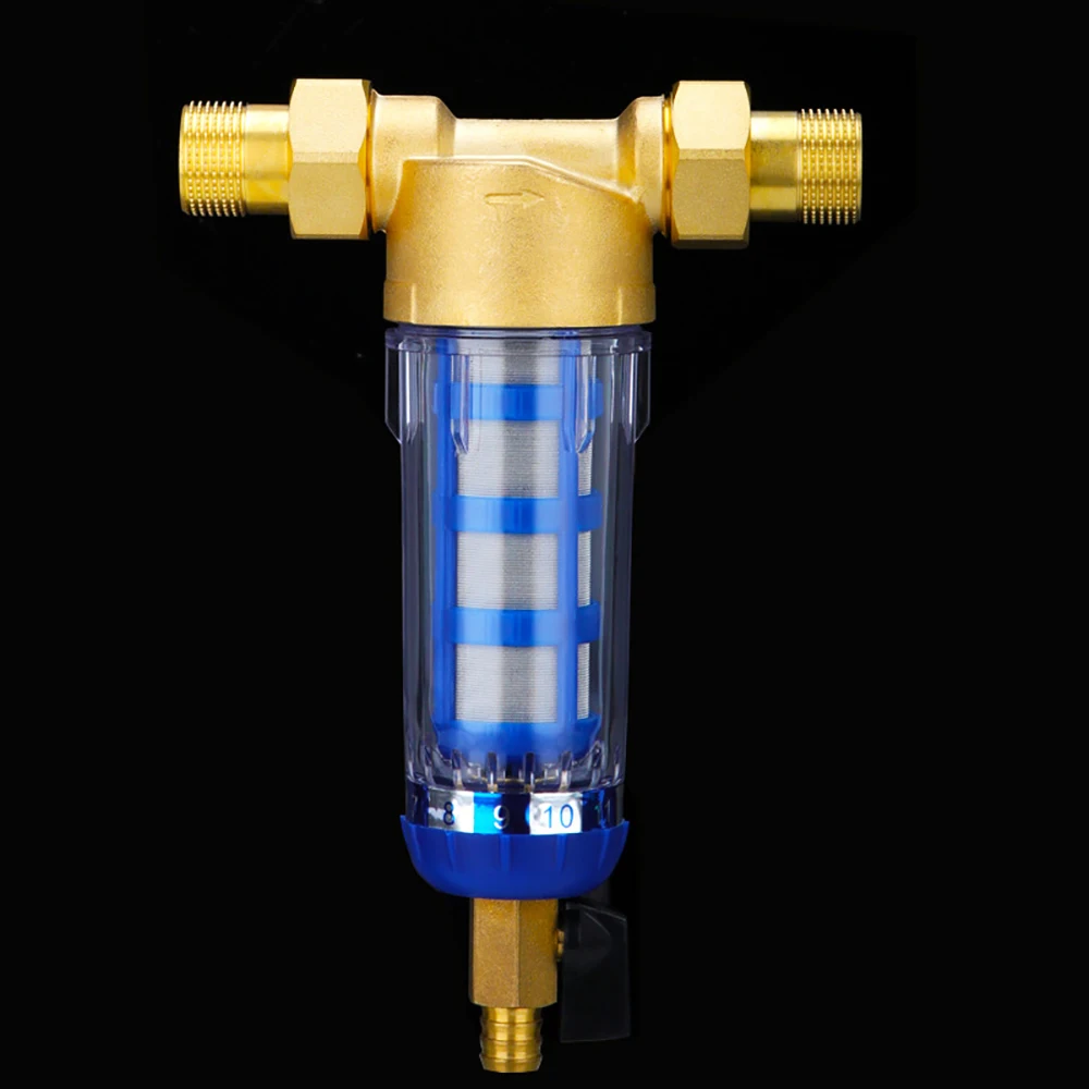 1/2" Inch 3/4" Inch 1" inch Copper Port Cleaner Filter Household