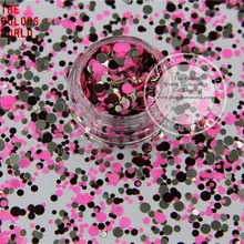 RFM321-199 разноцветные Круглые пайетки в горошек для дизайна ногтей, гель для ногтей, Гель-лак для ногтей и украшения своими руками