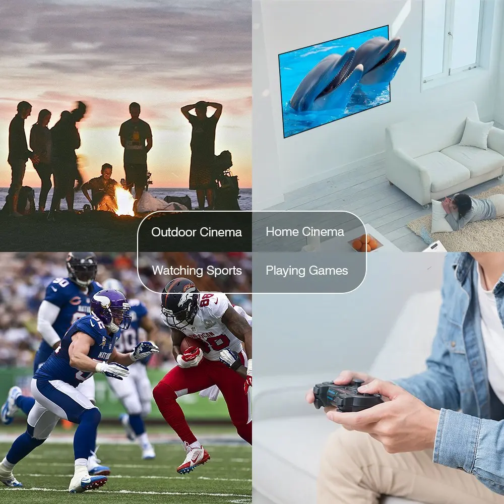 Video Projector 2200 Lumens 4Inch Mini Projector Home Theater 20000 Hour LED Video Projector support 1080P home theater 5.1 Video Projector 2200 Lumens 4Inch Mini Projector Home Theater 20000 Hour LED Video Projector support 1080P home theater 5.1