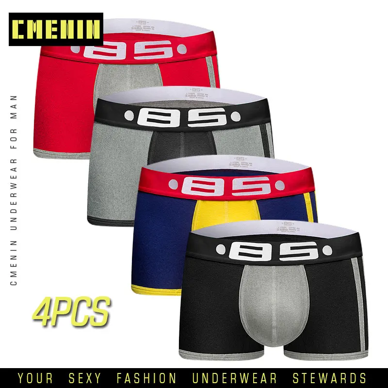 4 шт./лот сексуальное мужское нижнее белье cueca мужские трусы боксеры cuecas