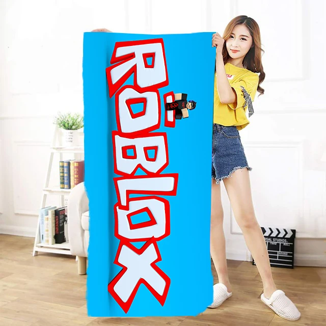 Us 95 Game Roblox Rock Band Symbol Pattern Bath Towel Printing Towel Microfiber Towel Bathroom Outdoor Travel Sport Streaking Towels In Game - 