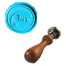 Mdlg винтажный ящерица изображение на заказ логотип Свадебное приглашение восковое уплотнение штамп палисандр ручка набор