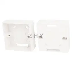 

2PCS White PVC Surface Mount Wallplate One Gang Pattress Back Box