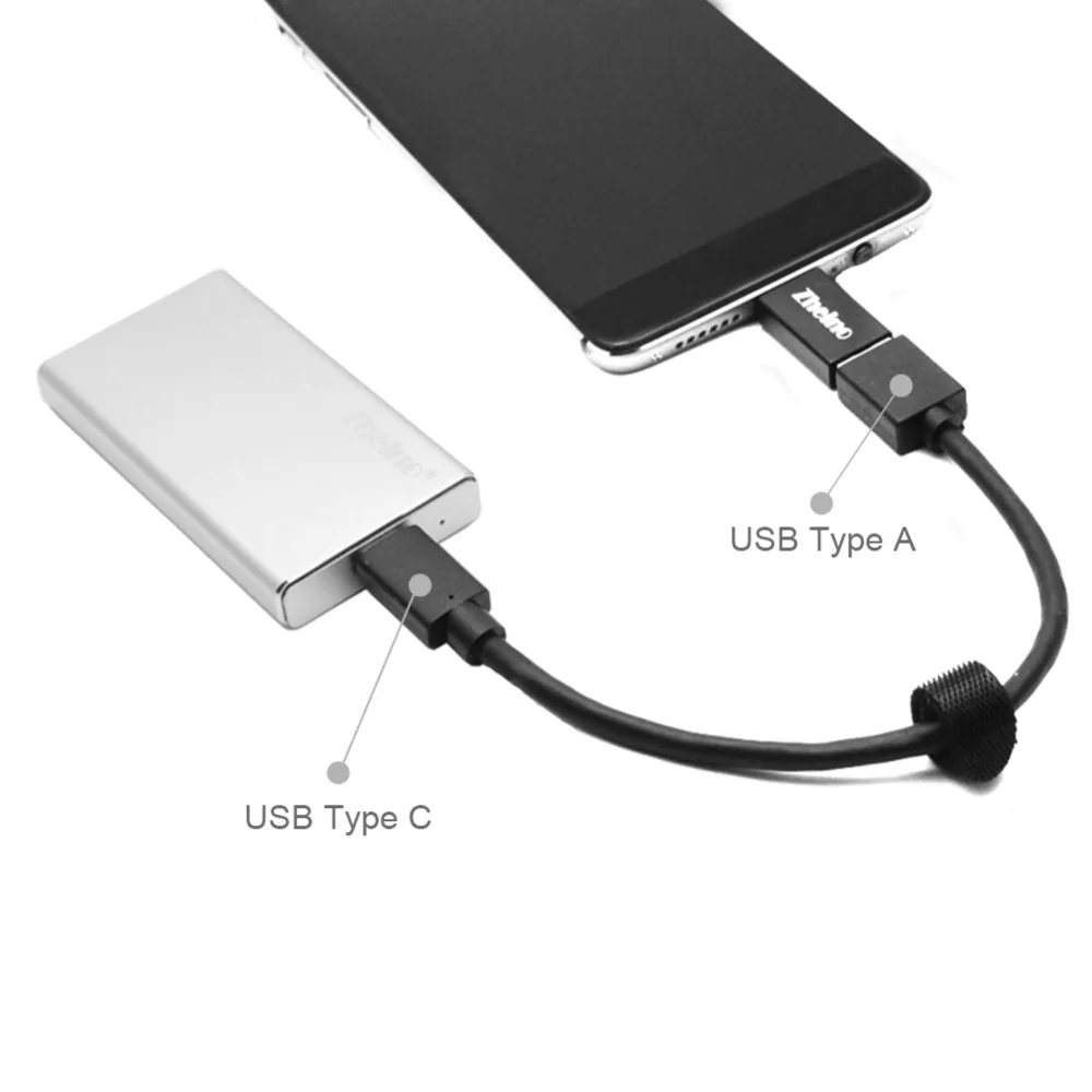 Zheino type-C для MSATA USB 3,1 чехол для жесткого диска внешний корпус SSD, HDD Чехол