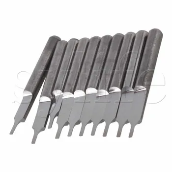 

50x Parallel Carbide 1mm CNC PCB Milling Cutter Bits for Color Plates Acrylic