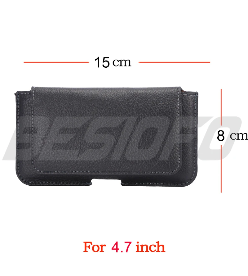 For 4.7inch Below Универсальный Повседневное с поясом клип талии крышки мешка слот для карт памяти Чехол-сумочка для телефона для zte Нубия Z9 Z11 Z17 мини AXON Max Blade Z X V9 - Цвет: For 4.7inch Below
