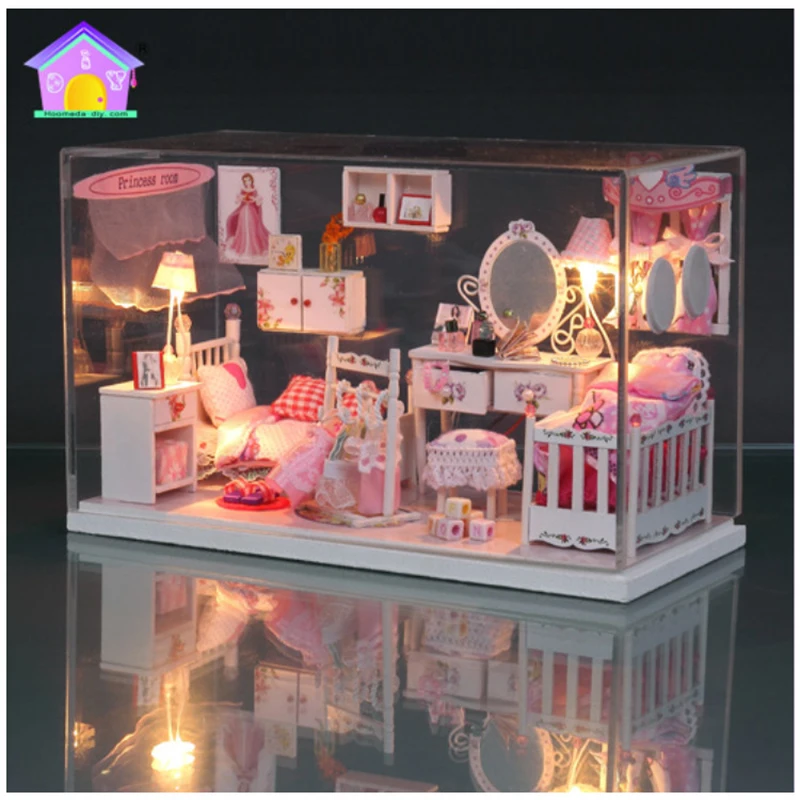 

Hongda DIY House Dream Princess House Birthday Christmas Gifts Creative Model House Miniature Home Furniture Decorations G003