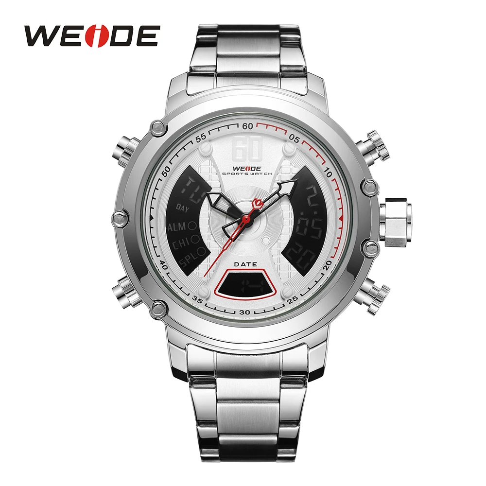 WEIDE Новое поступление люксовый бренд аналоговый цифровой двойной дисплей
