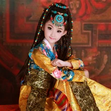 Ge Sang Mei Duo экзотическая группа тибетских принцесс костюм детский костюм фотоальбом одежда для маленькой девочки