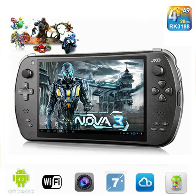 Original JXD S7800B Gamepad 7inch Game Console Player Tablet PC 2G/16GB Android 4.2 1280X800 IPS Dual Camera