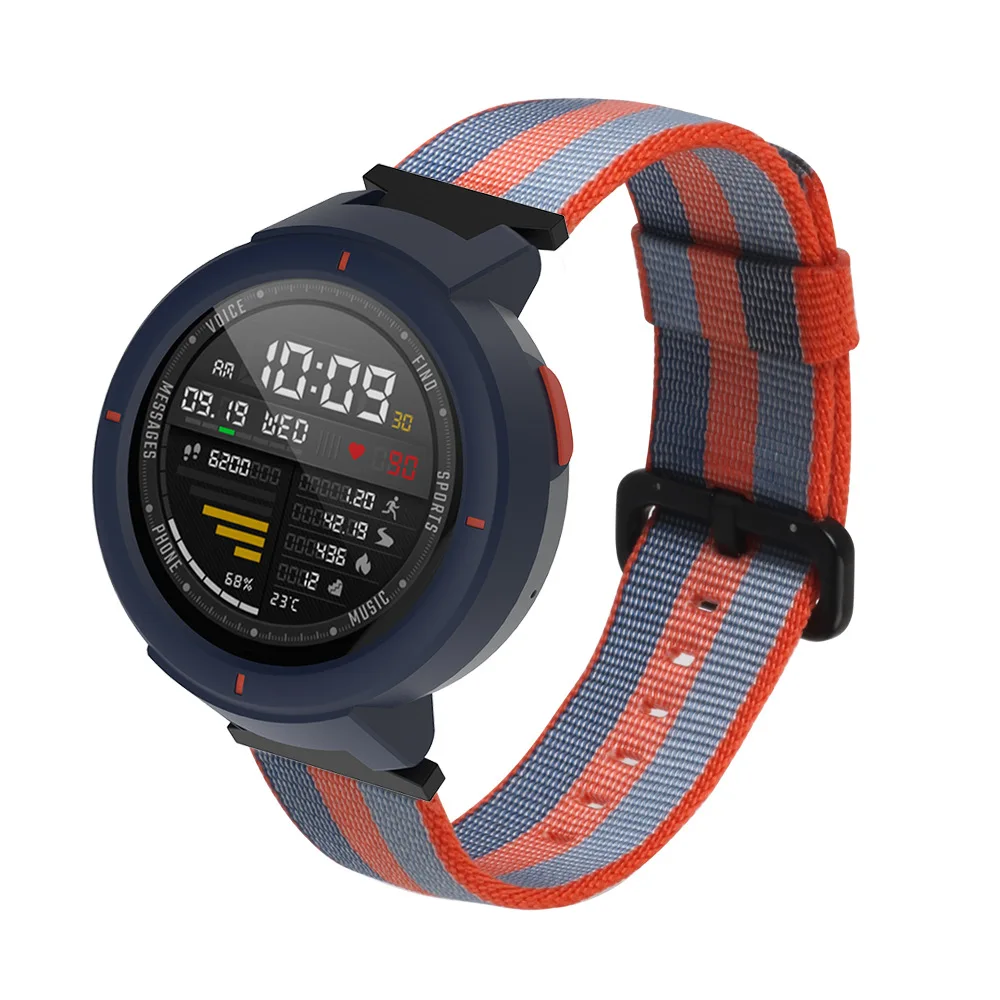 Цветной браслет для Xiaomi Huami Amazfit Verge 3, тканевый нейлоновый ремешок для смарт-часов, сменный ремешок для браслета