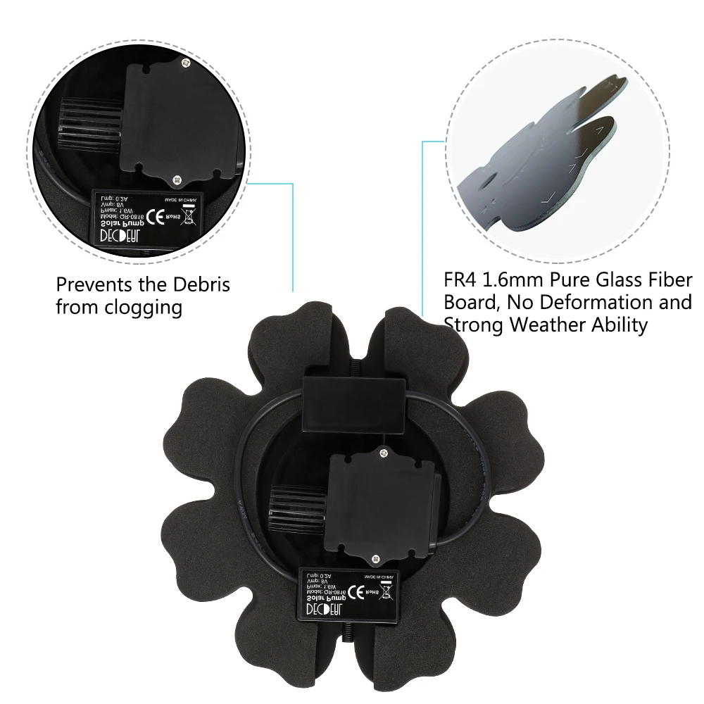 Солнечный насос для пруда, солнечный фонтан, украшение сада, вода, плавающий фонтан, Бесщеточный Водяной насос, комплект для птицы, ванная фонтан