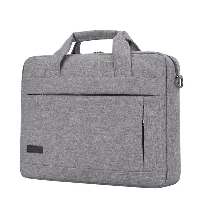 SHUJIN Большая вместительная сумка для ноутбука для мужчин и женщин дорожный портфель бизнес сумки для ноутбука 14 15 дюймов Macbook Pro PC - Цвет: grey 15inch