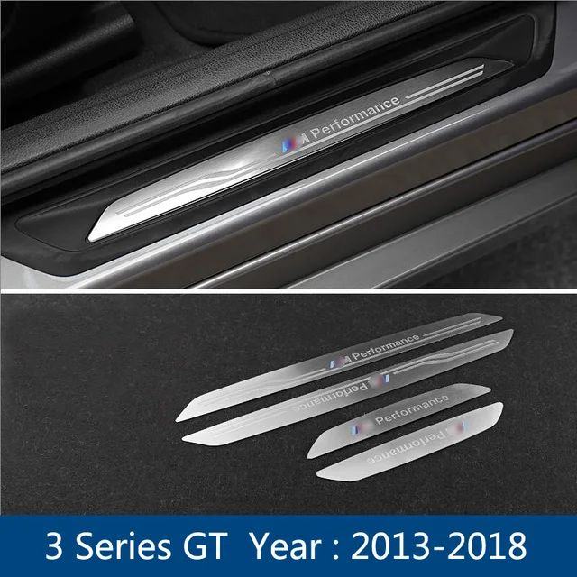 Accessories Door Sill Scuff Plate Guards Protector Stickers For BMW 3 4