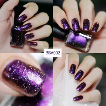 

Holographic Nail Polish Mirror Effect Chameleon Varnish Nail Gel Polish Glitter Lacquer 669