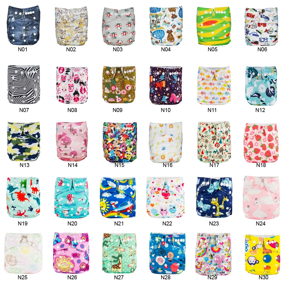 

BABYLAND Cloth Diapers ( 20 pieces A lot ) Baby Reusable Waterproof Diaper Infant Nappy Include Microfiber Inserts Manufacturer