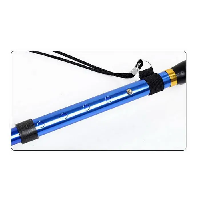 Durable Portable Folding Height Adjustment Trekking Pole 84-93cm/33.1-36.6inch Walking Pole Outdoor Sport