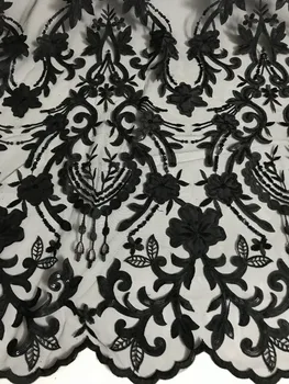 

5yard/lot Jolin-71108 african net lace fabric with sequins Good design embroidered lace fabric