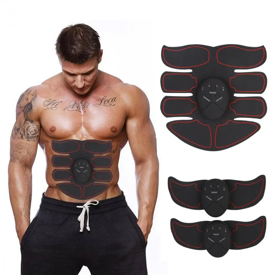 

EMS Fat Burner Muscle Stimulator Device Intelligent Abdomen Abs Training Massager Body Building Patch Abdominal Exercise Machine