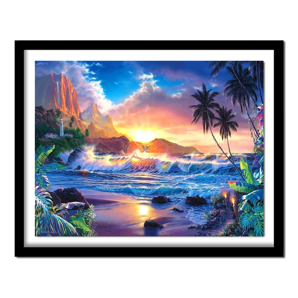 Diamond Embroidery Landscape Home Decor 5D Painting Cross Stitch Full Square Picture Rhinestones Sale DIY | Дом и сад