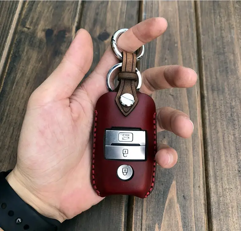 Высокое качество ручной работы ключи Чехол Держатель Бумажник для KIA K2 Рио K3 K5 KX3 KX5 Sorento Forte Optima Sportage автомобиль-Стайлинг