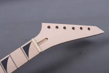 

1pcs maple 24fret 25.5"guitar neck hand made maple wood for Electric guitar