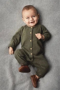 

Pudcoco One Piece Set Baby Romper Baby Boy Clothes Army Green Newborn Long Sleeve Jumpsuit Baby Playsuit Cotton Outfit Clothing