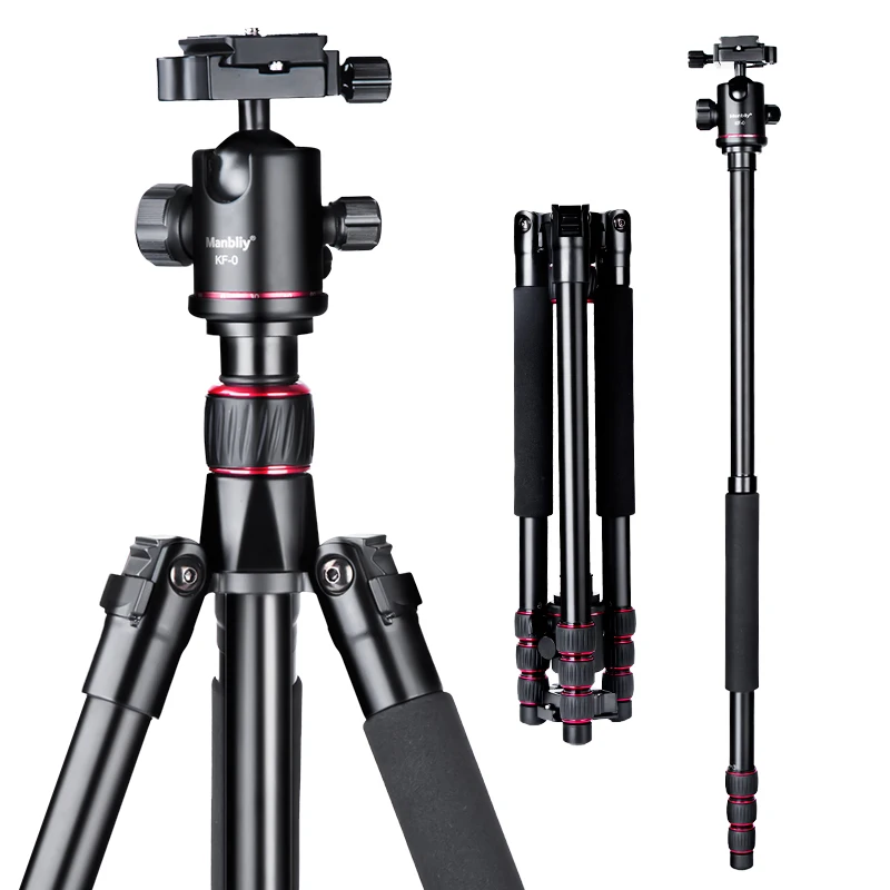 

Manbily 1.5M Professinal Tripod Portable Travel Aluminum Camera Tripod&Pan Head for SLR DSLR Digital Camera Nikon Canon