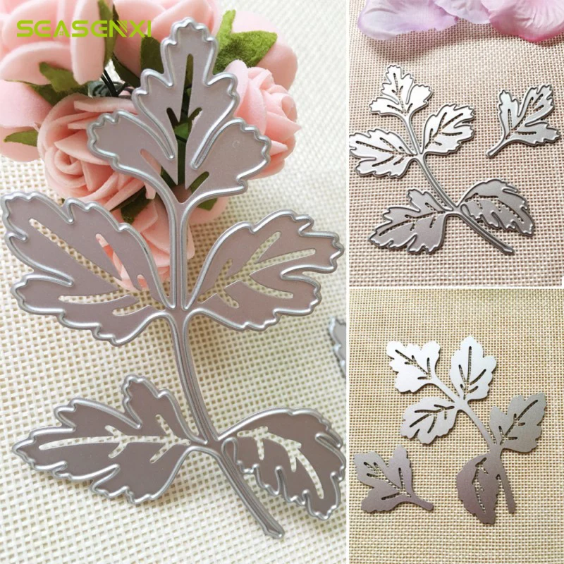 Листья die Штанцевые формы DIY Скрапбукинг высечки для Sizzix фотоальбом Тиснение