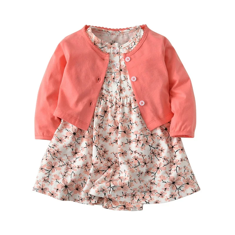 2018 New Spring Infant clothing Baby Girl Dresses Cotton Long Sleeved