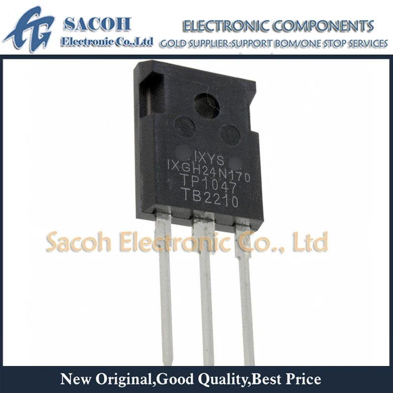 

Refurbished Original 5Pcs/Lot IXGH24N170 IXGH24N170A IXGH24N170AH1 OR IXBH24N170 TO-247 24A 1700V High Voltage IGBT