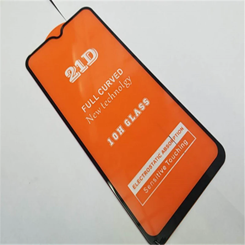 500 шт 21D закаленное стекло полное покрытие против царапин для Xiaomi Redmi Note 8 8A 7 Pro 7S 6 K20 Защитная пленка для экрана