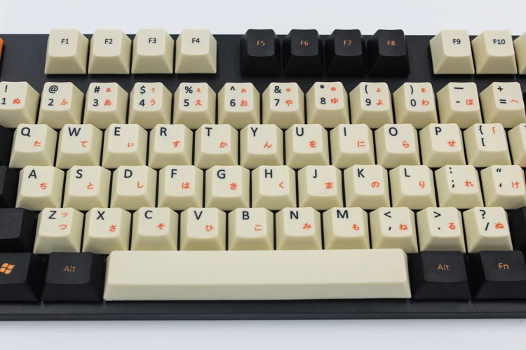 Большая углеродная 108/125 клавиша PBT вишня оригинальная высота Keycap белая сублимированная японская версия Keycap для механической клавиатуры