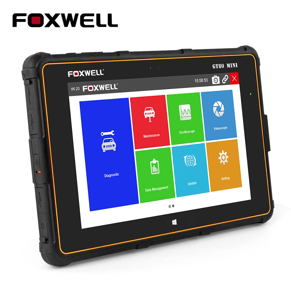 

Foxwell GT80 Mini Full System OBD2 Scanner 8inch Tablet Auto Diagnostic Tool Professional OBD 2 Automotive Car Code Reader Test
