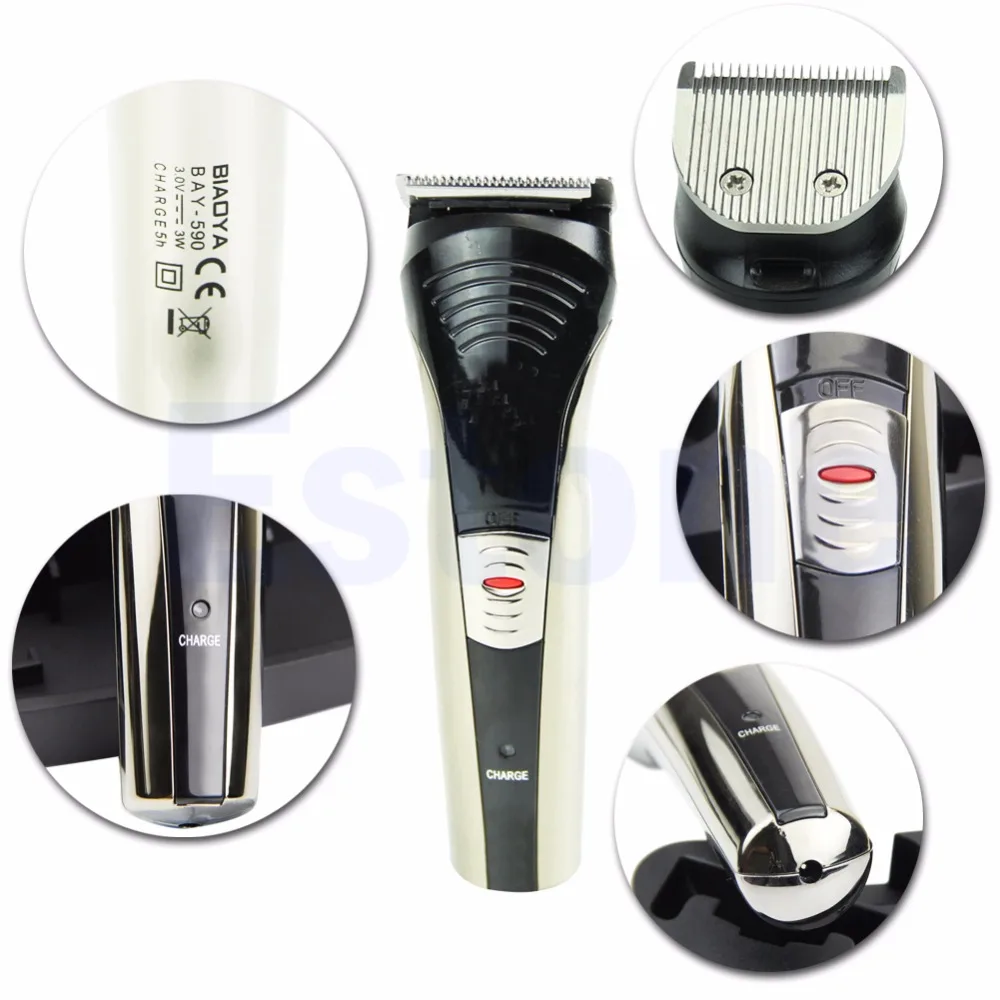 

New Cordless Rechargeable Beard Mustache Trimmer Hair Shaver Clipper Groomer