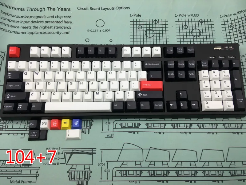 5-Surfaces dye sub keycap cherryprofile PBT это не механическая клавиатура, а просто keycap cherry profile pbt keycaps mechanical - Цвет: 111key