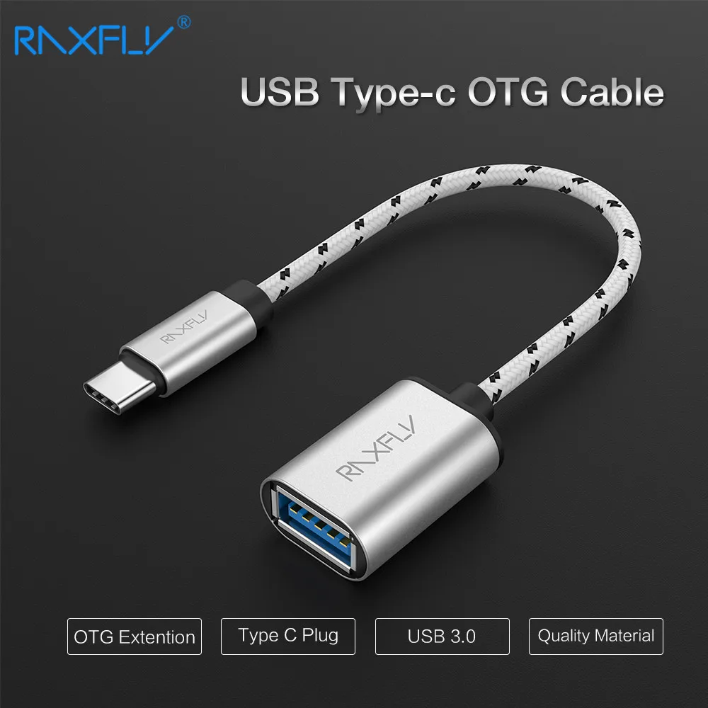 Кабель RAXFLY Type C OTG для Samsung S8 S9 Macbook Nexus 5X 6P USB 3 0 Female to Male Adapter Huawei P9 P10 Plus|nexus 5x cable usb|otg usb